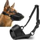 Dog Muzzle, Soft No Barking Bite Mesh Muzzles for Large Sized Dogs Anti Chewing, Breathable Muzzle for German Shepherd Labrador/Golden Retriever, etc, Suit for Grooming Vet Allows Panting Drinking (XL(Circumference:7.8''-11''in))