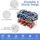 12 Pack Refrigerator Organizer Bins, 3 Sizes Stackable Clear Pantry Storage with Handles for Fridge, Freezer, Shelves, Drawer, Snack Organizer for Home & Kitchen