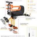 XIEEIX Child Bike Seat, Kids Bike Seat with Guardrail, High Seat Cushion Backrest Mountain Bike Child Bike Seat, Bicycle Child Safety Seat for Children from 1 to 3 Years Old