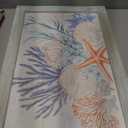 ARTISTIC PATH Marine Coral Seagrass Framed Wood Wall Art, 24x16 Inch