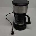 Gourmia Coffee Maker  5 Cup, One-Touch Brew, Pause & Serve, Automatic Keep Warm, Stainless Steel Accents, Black