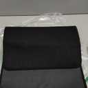 Kitchen Mats for Floor, Super Absorbent Kitchen Rugs Non Slip Washable, Soft Imitation Linen Braided Kitchen Runner Rug, Standing Mat Kitchens Sink Mat, Easy to Clean, Black 17x30