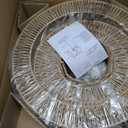 MeiShiDeng 22'' Large Boho Rattan Chandelier, 5-Light Drum Pendant Light
