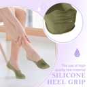 10 Pairs No Show Low Cut Liner Ice Silk Socks - Nonslip Thin Socks Invisible (Stylish Color)