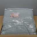 Stratford Park Sage Quilt Set King Size, 3 Piece Set, Solid Color, 2 Pillow Shams, Microfiber Pinsonic Bedspreads & Coverlets