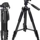Zomei Z666 Portable Professional Aluminium Tripod with Pan Head and Carrying Bag for DSLR Cameras DV Video Camcorders Applicable For Canon Nikon Sony