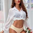 Avidlove Sexy Panties for Women Lace Cheeky Bikini Underwear Seamless Hipster, S