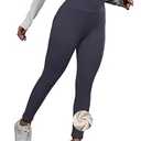 ZFLM Women's Yoga Pants High Waist Velvet Casual Warm Tight Women's Athletic Pants Charcoal Grey, XL