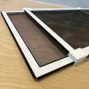 Adjustable Window Screen for Hung Windows, White Expandable Horizontal Sliding Screen, 15" H x 2.6-40" W with Black Fiberglass Mesh Removable Window Screen Replacement,2-Pack