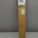 DEZ FURNISHINGS Cordless 1" Light Filtering Pleated Shade, Fabric, 20"W x 64"H, Silver Gray