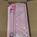 SONGMICS Shoe Rack, 3-Tier Shoe Organizer, Metal Storage Shelf, Upright or Upside Down, for 16-20 Pairs, Stackable, for Entryway, 11.8 x 36.2 x 21.7 Inches, Jelly Pink ULSA303S01