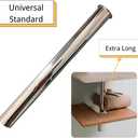 Heavy Duty Flanged Sink Tailpiece 1-1/4" OD x 12", Extension Tube for Trap, Drain Connections, Chrome