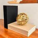 Decorative Book Set | Large Linen Covered Book Set | Set of 3 Real Fabric Hardcover Book for Decor | Fashion Designer Books | Home Decor Coffee Table Set | Shelves Decor | Large Journal (Gold)