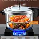WantJoin 11Qt Aluminum Pressure Cooker w/Release Valve & Multiple Protective Devices,Pressure Canner Compatible with Gas & Induction Cooker,Canner Rack Included