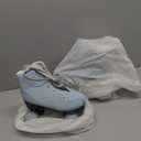 Silvertree Women's Roller Skates PU Leather High-top Roller Skate Four-Wheel Roller Skate Shiny Roller Skates with Carry Bag for Girls (Navy blue Flash)