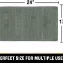 H.VERSAILTEX Upgraded Waffle Bath Mat Super Absorbent Non Slip Bathroom Rugs for Bathroom Floor Machine Washable Dry Fast, 17" x 24", Lichen