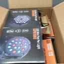 Handepo 12 Pcs 36 LED Par Lights DJ Stage Light 7 Channel Par Lighting for Stage with Remote Control and DMX Control Sound Activated Uplights for Events Club Music Disco Holiday Wedding Party