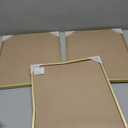 upsimples 8x10 Picture Frame Set of 3, Made of High Definition Glass for 8 x 10, Wall and Tabletop Display Thin Border Photo Frames for Home Decor, Gold