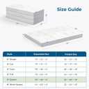 Inofia Queen Folding Mattress, 6 Inch Trifold Memory Foam Mattress with Ultra Soft Removable Cover, Foldable & Portable Queen Size Bed (78" x 58" x 6")