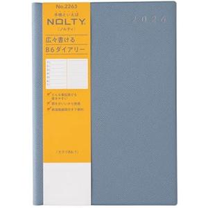 NOLTY Ecri B6-1 Weekly Planner 2026, January Start, Japanese Edition, Blue, 2026-2263