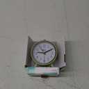 Equity 5" Silent Sweeping Quartz Metal Alarm Clock-Light Green (Model 20090)