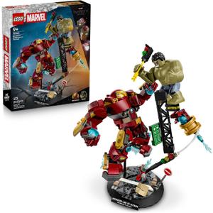 LEGO Marvel Epic Battle: Hulkbuster vs. The Hulk Building Toy for Boys & Girls - Avengers: Age of Ultron Display & Play Set W/2 Minifigures for Kids, Ages 9+ - Gift Idea for Birthdays - 76343