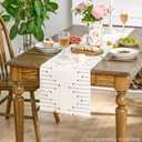 Artoid Mode Caramel Boho Table Runner for Farmhouse RusticSeasonal Holiday Macrame Burlap Kitchen Dining Table Decoration for Home Party Decor 12x72 Inch