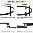 Garden Obelisk Trellis for Climbing Plants Outdoor 6 Ft Rose Bush Round Trellis for Pots Rustproof Metal Plant Flower Trellises for Clematis Vine Jasmine Support Outdoor Indoor (Black)