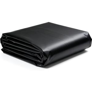 4 Mil Black Plastic Sheeting Roll, 4 FT x 100 FT Heavy Duty Plastic Roll for Garden Weed Barrier, Landscaping, Vapor & Dust Protection