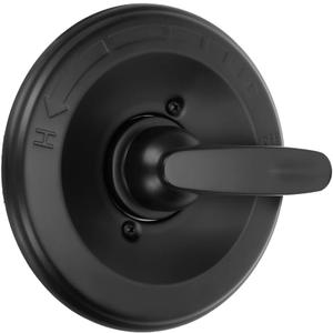 Replacement for Delta 13/14 Series Shower Trim Kit, Shower Cover Plate with Handle (Valve& Catridge Not Inclued) (Matte Black)