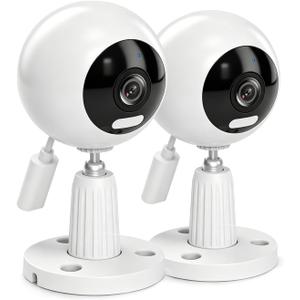 Baby Monitor with Camera and Audio, Cameras for Home Security Indoor, 3MP 360 Pan Tilt, Motion Tracking, Color Night Vision, 5G/2.4G WiFi, 2-Way Audio, Plug-in, SD/Cloud (2 Pack)