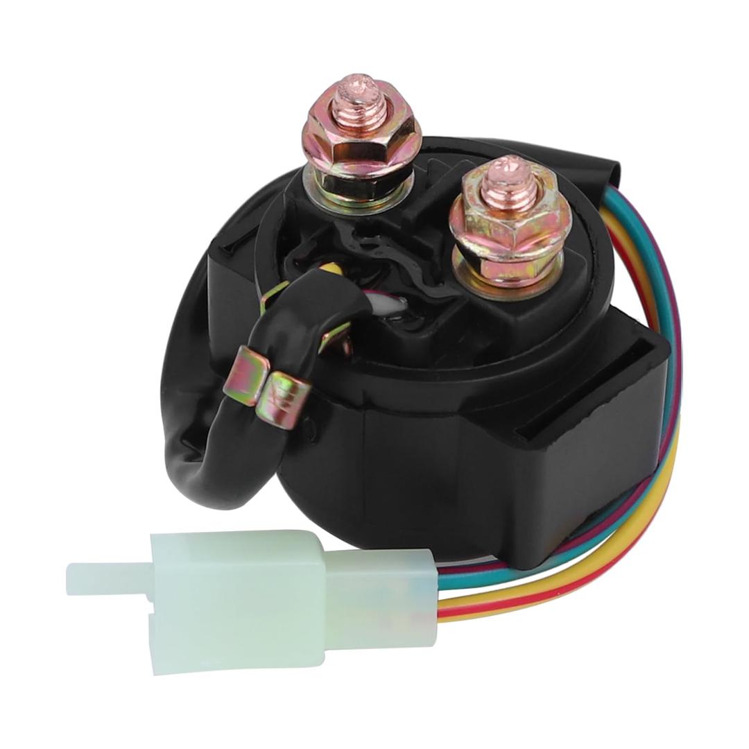Starter Solenoid Relay, Compatible with 4-Stroke GY6 Engine 50cc 70 cc 90cc 110 cc 125cc 150 cc 200cc 250 cc ATV Dirt Bikes Scooters Go Karts Pit Bikes for Roketa, Sunl, Coolster, Taotao, SSR
