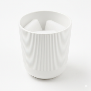 LE TAUCI Utensil Holder, 7.3"+5.4" Ceramic Kitchen Utensil Holder for Countertop, Large Cooking Utensil Crocks for Kitchen Counter Decor, Morden Utensil Organizer for Spatula, 1Pc, White