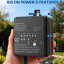 DEWENWILS 60W 120V AC to 12V DC Outdoor Low Voltage Transformer with Timer and Photocell Light Sensor, Weatherproof, Specially for LED Landscape Lighting, Spotlight, Pathway Light, ETL Listed