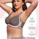 As Fairy Full Coverage Bras for Women No Underwire Supportive Wireless Plus Size Bra Seamless Comfort Bralette, 38D