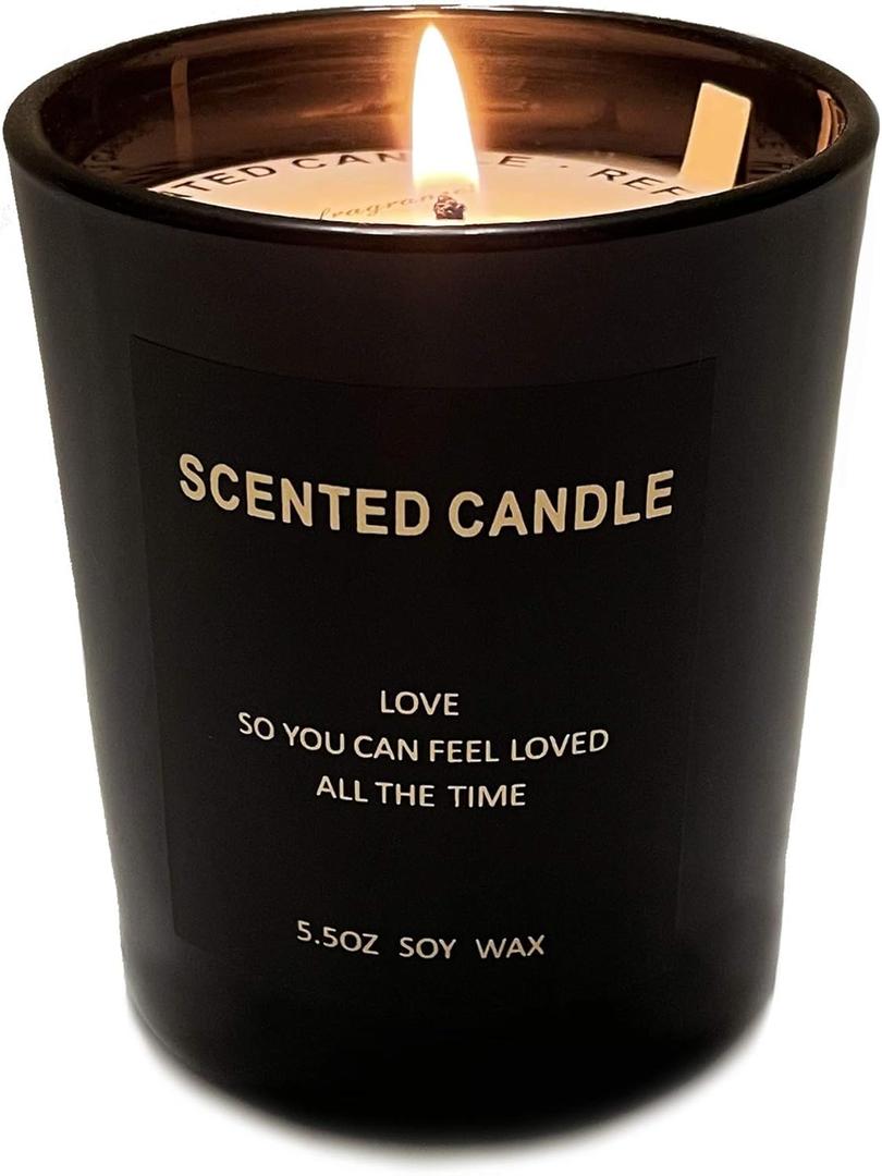 Valentine's Day Aromatherapy Candle for Home Scented(Light Fragrance), Christmas Candles, 7 Kinds of Natural Fragrance,Mix Environmentally Friendly and Harmless Soy Wax (5.5 oz, 2 Pack)