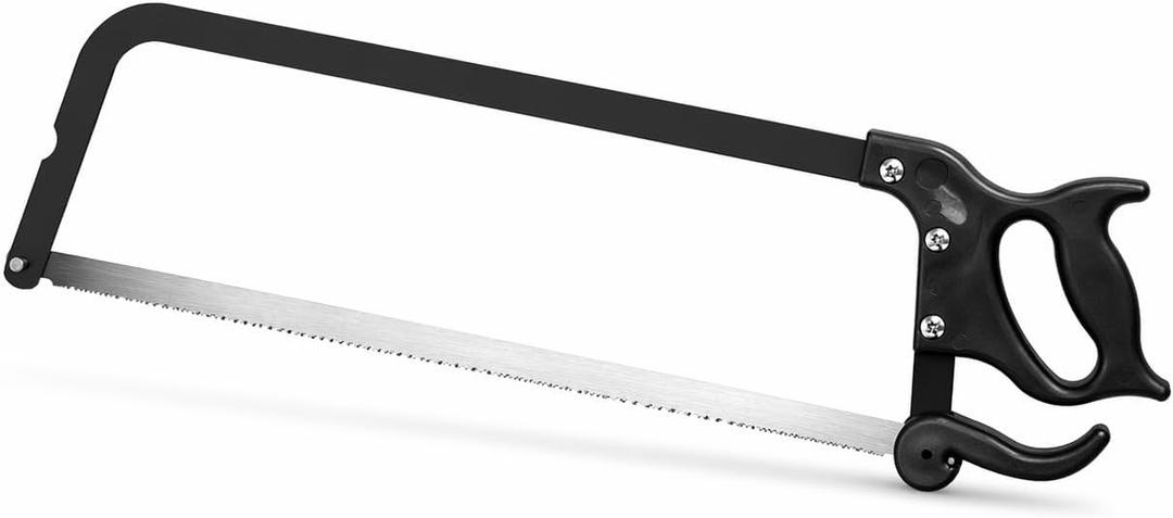 Meat Saw for Home Butchering, 18 in Manual Bone Saw with Steel Blade