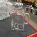 2 Pack 1 Gallon Square Glass Pitcher with Lid and Spout, Borosilicate Glass Carafe for Hot/Cold Drink, Water Pitchers with Handle for Fridge, Extra Large Jug for Iced Tea, Coffee, Juice, Beverage 