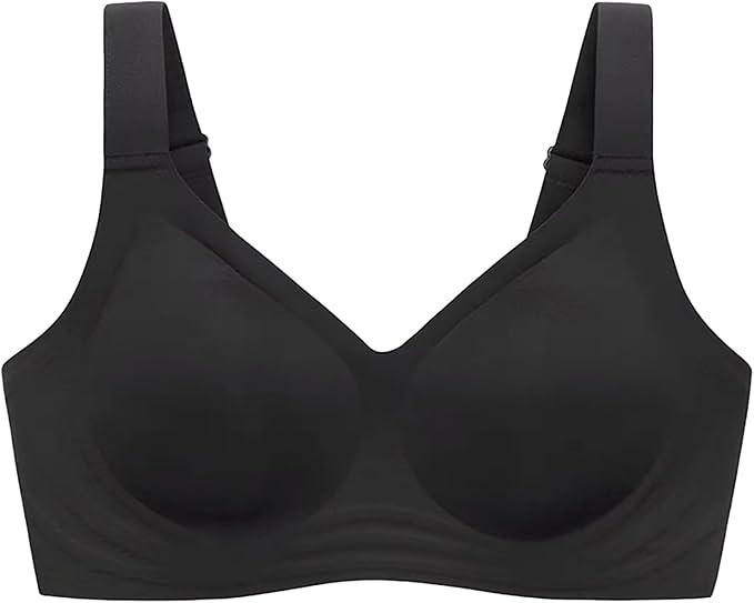 All Day Comfort Women Wirefree Bras for Women Full Coverage No Underwire Everyday Bras Comfortable Wireless Padded Bras, M