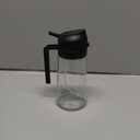 YARRAMATE 16oz/470ml Glass Olive Oil Sprayer for Cooking with Stickers, 2 in 1 Oil Dispenser for Kitchen Gadgets, Food Grade Premium Spray Bottle with Portion Control for Salad, Frying, BBQ (Black)