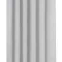 Mrs Awesome Grey Shower Curtain Liner with 3 Magnets, 72x72 Premium Flexible Sturdy Plastic Shower Curtain for Bathroom Lightweight & Waterproof, Light Gray
