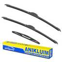 ANIKLUIM® 26"+22" Wiper Blades with 16" Rear Wiper Blade Set Replacement for 2005-2022 Honda Odyssey Windshield Wipers Original Factory Quality (Pack of 3)