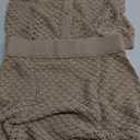 Fisoew Womens Crochet Swimsuit Cover Ups 2 Piece Sleeveless Button Down Crop Tops Mini Skirt Sets Beach Vacation Outfits (Small, Light Khaki)