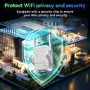 Wireless Router Amplifier Easy Setup, Wide Compatibility, WiFi Extender Signal Booster, Internet Extender Covers Up to 13389 Sq.ft for Home, Long Range WiFi Repeater