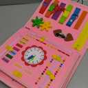 Toddler Busy Board - Montessori Toys for Toddler Girl Birthday Gift, Educational Learning Sensory Busy Book for Toddlers Girls, Toddlers Activities Toy for Airplane Car Travel
