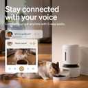 PETLIBRO Automatic Cat Feeder with Camera, 1080P HD & Night Vision, 5GHz/2.4GHz WiFi & Cam Smart Pet Feeder with App Control, 2-Way Audio, Motion Alerts for Cats & Dogs, Stainless Steel Single Tray