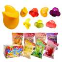2 x 7 Friuts in 7 Packs Assorted Gummy Candies Individually Wrapped, Peelable Fruit-Shaped Gummies Candy made with Real Fruit Juice (30%), Chewy Peeling Candy Gummy Snacks Net 350g/12.35oz (EXP 11/30/26)