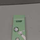 Saebye 2.7 OZ Scoop - #12 (1/3 Cup) - Disher, Ice Cream Soop, Cookie Scoop - Portion Control - 18/8 Stainless Steel, Green Handle, For Cookie, Ice Cream, Meatball, Muffin, Cupcake, Vegetable Salad