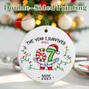 Funny 67 Ornament | 2025 Slang Christmas | Funny Christmas Ornaments 2025 | Funny Teen Grandkid Ornament | Gen Alpha Xmas Gift | 67 Gift (Six Seven-h)