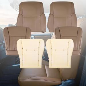 Brown Front Seat Covers with Foam Cushion, Front Driver and Passenger Side Bottom Leather Seat Cover Oak Tan Compatible for T*oyota 4Runner Base/Limited/ SR5 1996-2002 Brown Front Seat Covers with Foam Cushion, Front Driver and Passenger Side Bottom Leather Seat Cover Oak Tan Compatible for T*oyota 4Runner Base/Limited/ SR5 1996-2002